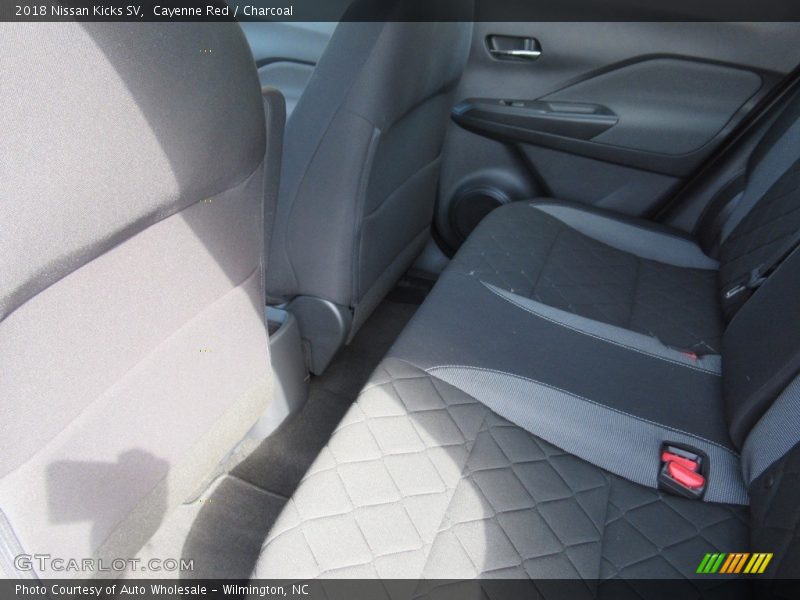 Cayenne Red / Charcoal 2018 Nissan Kicks SV
