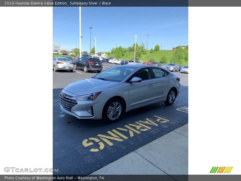 Symphony Silver / Black 2019 Hyundai Elantra Value Edition