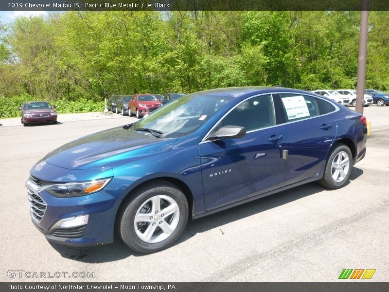 Pacific Blue Metallic / Jet Black 2019 Chevrolet Malibu LS