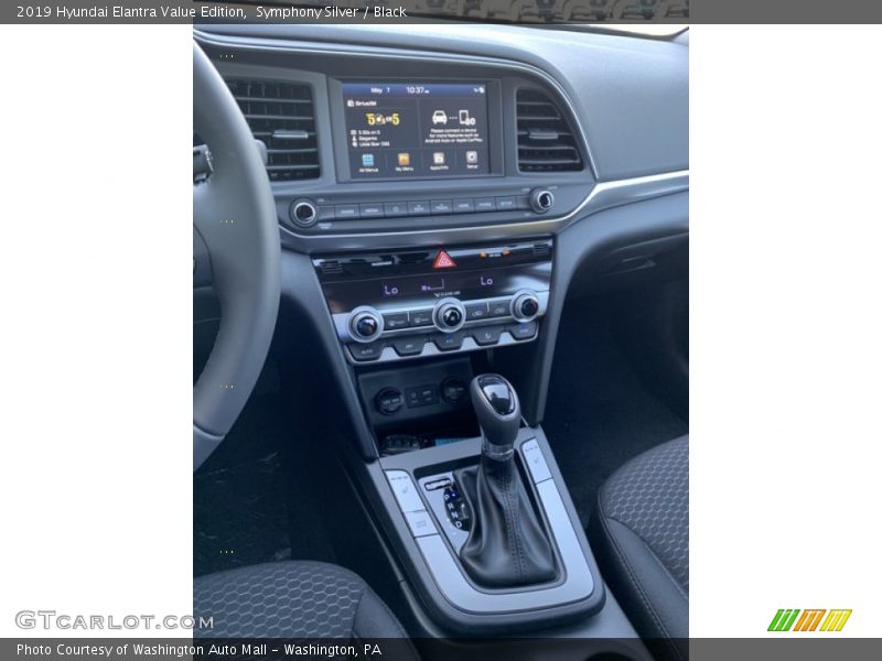 Symphony Silver / Black 2019 Hyundai Elantra Value Edition