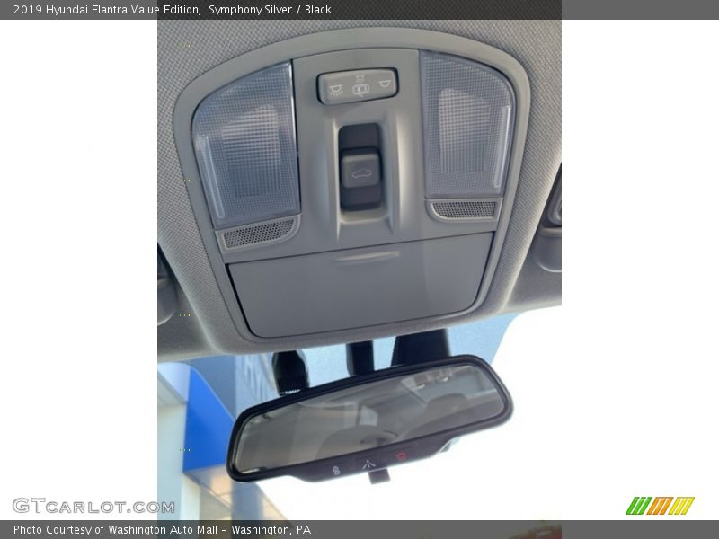 Symphony Silver / Black 2019 Hyundai Elantra Value Edition