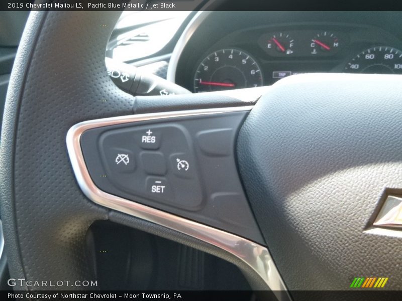 Pacific Blue Metallic / Jet Black 2019 Chevrolet Malibu LS