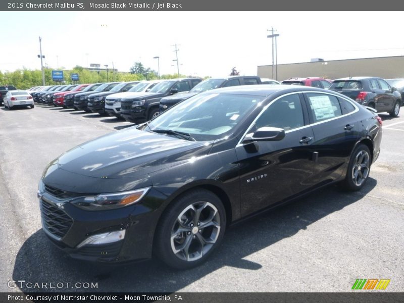 Mosaic Black Metallic / Jet Black 2019 Chevrolet Malibu RS