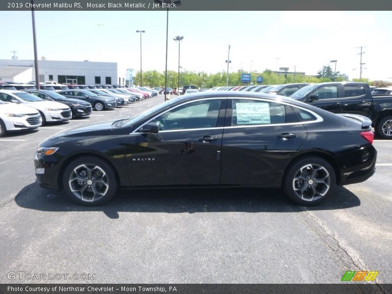 Mosaic Black Metallic / Jet Black 2019 Chevrolet Malibu RS