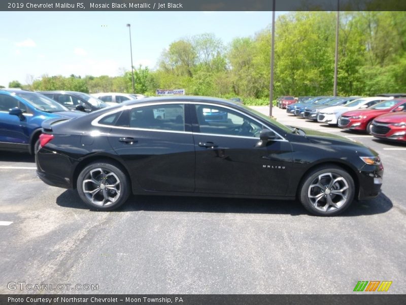 Mosaic Black Metallic / Jet Black 2019 Chevrolet Malibu RS