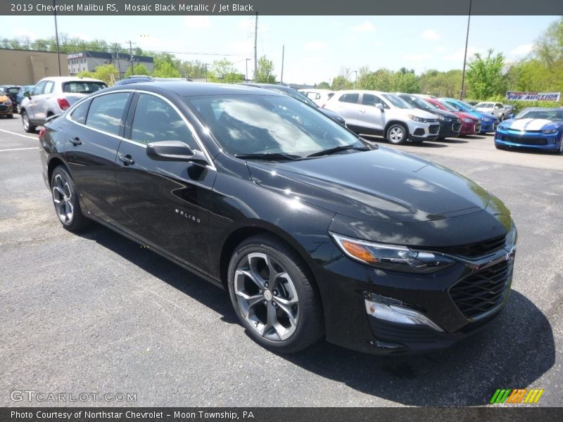 Mosaic Black Metallic / Jet Black 2019 Chevrolet Malibu RS