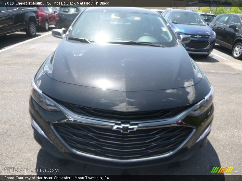 Mosaic Black Metallic / Jet Black 2019 Chevrolet Malibu RS