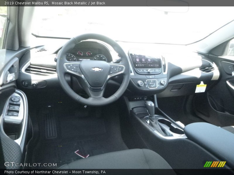 Mosaic Black Metallic / Jet Black 2019 Chevrolet Malibu RS