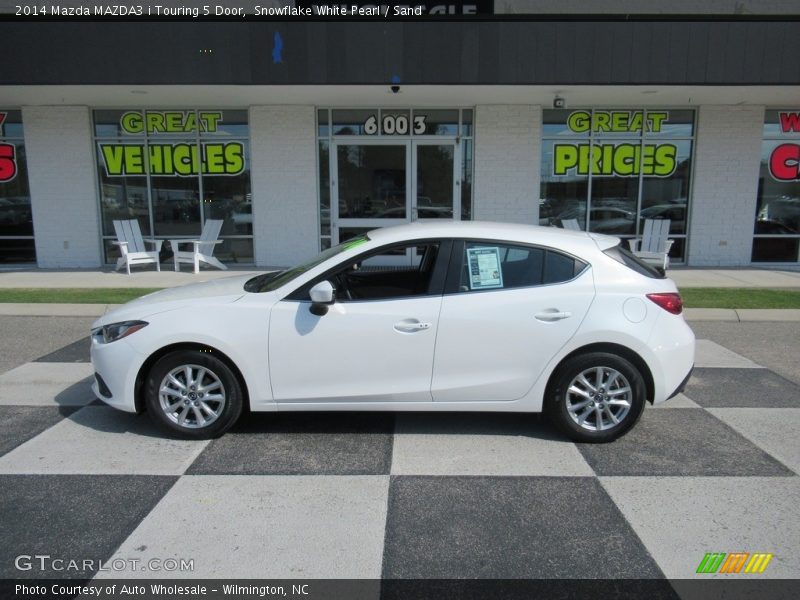 Snowflake White Pearl / Sand 2014 Mazda MAZDA3 i Touring 5 Door