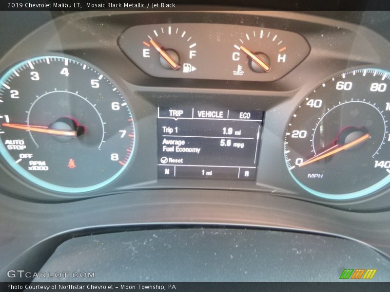 Mosaic Black Metallic / Jet Black 2019 Chevrolet Malibu LT