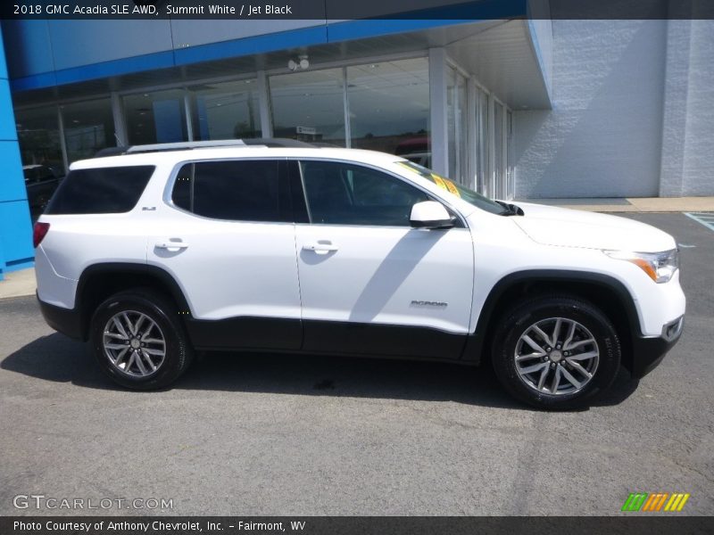 Summit White / Jet Black 2018 GMC Acadia SLE AWD