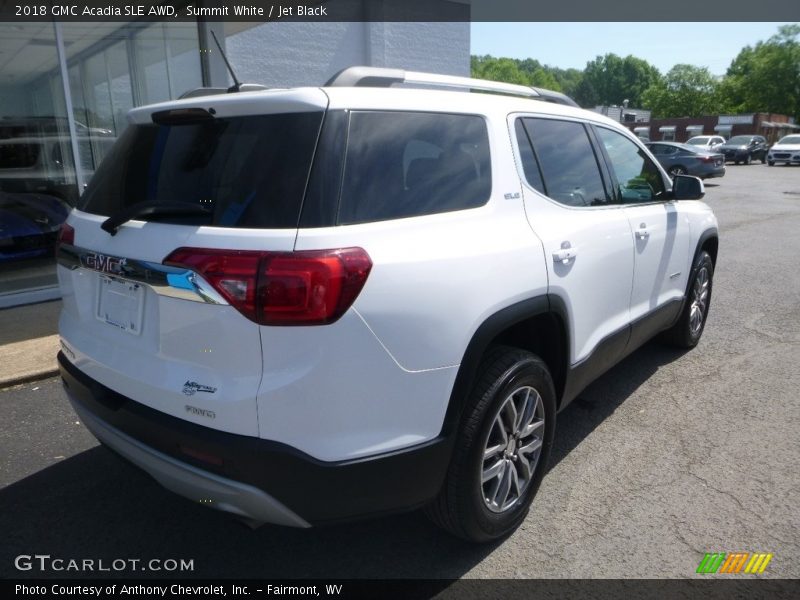 Summit White / Jet Black 2018 GMC Acadia SLE AWD