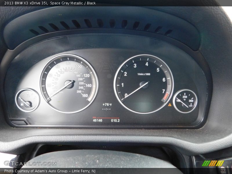 Space Gray Metallic / Black 2013 BMW X3 xDrive 35i
