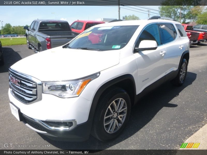 Summit White / Jet Black 2018 GMC Acadia SLE AWD