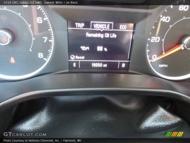 Summit White / Jet Black 2018 GMC Acadia SLE AWD