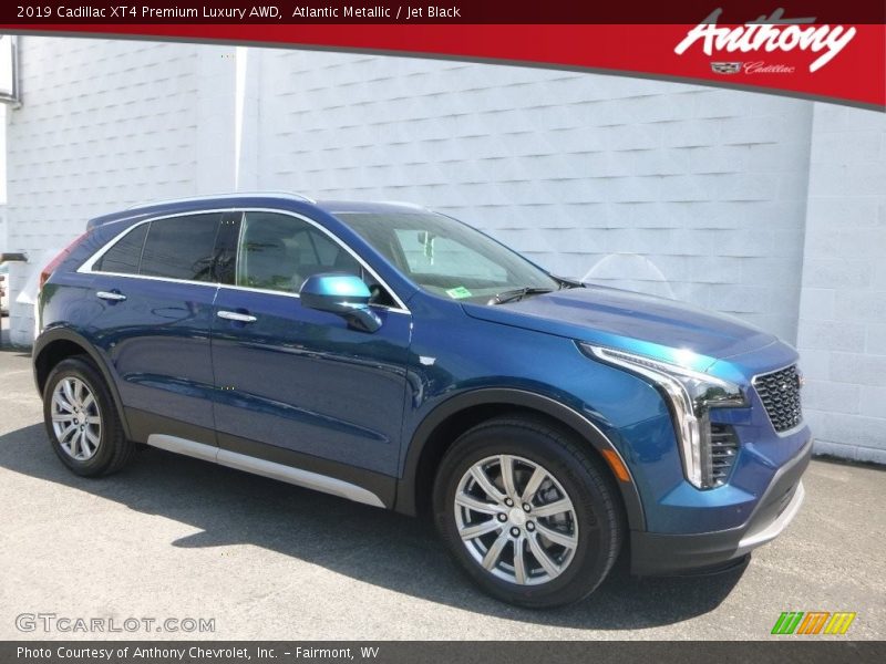 Atlantic Metallic / Jet Black 2019 Cadillac XT4 Premium Luxury AWD