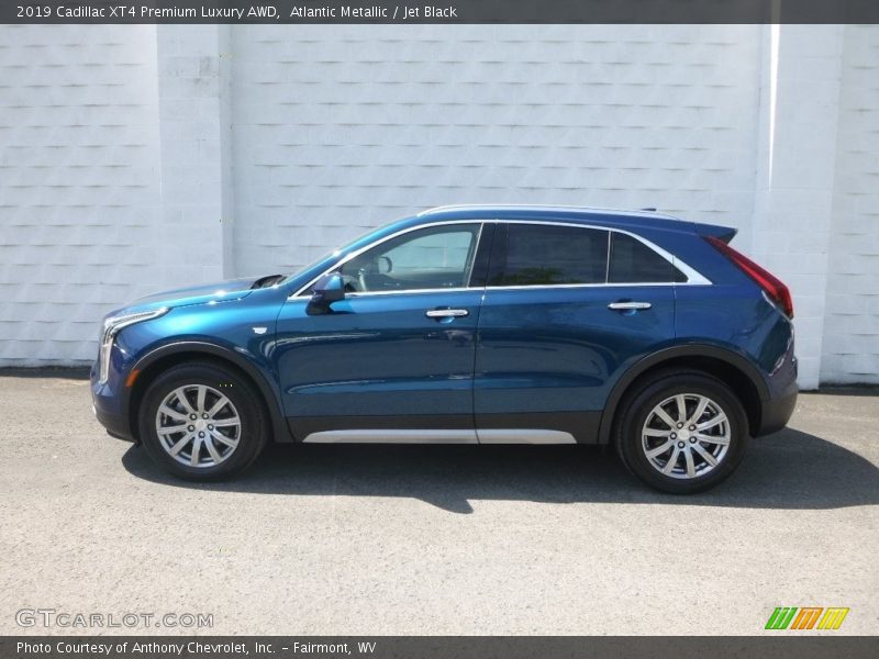 Atlantic Metallic / Jet Black 2019 Cadillac XT4 Premium Luxury AWD