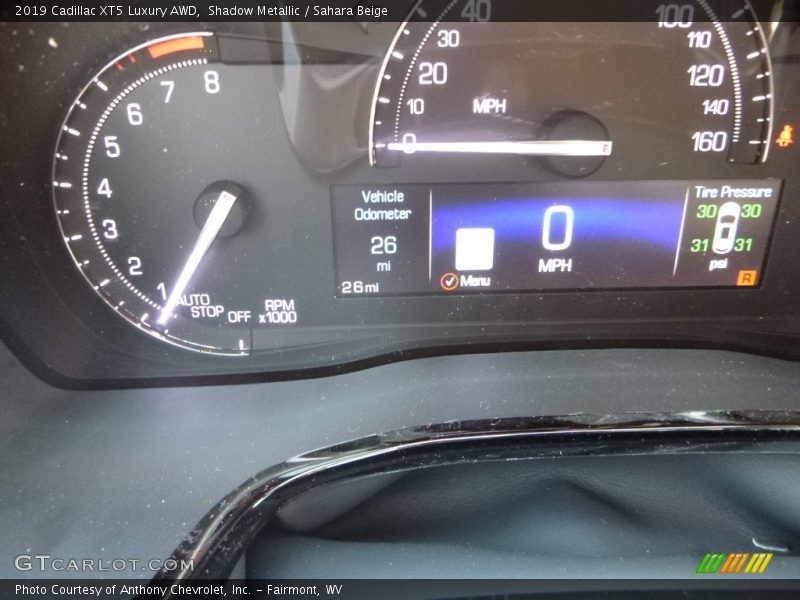 Shadow Metallic / Sahara Beige 2019 Cadillac XT5 Luxury AWD