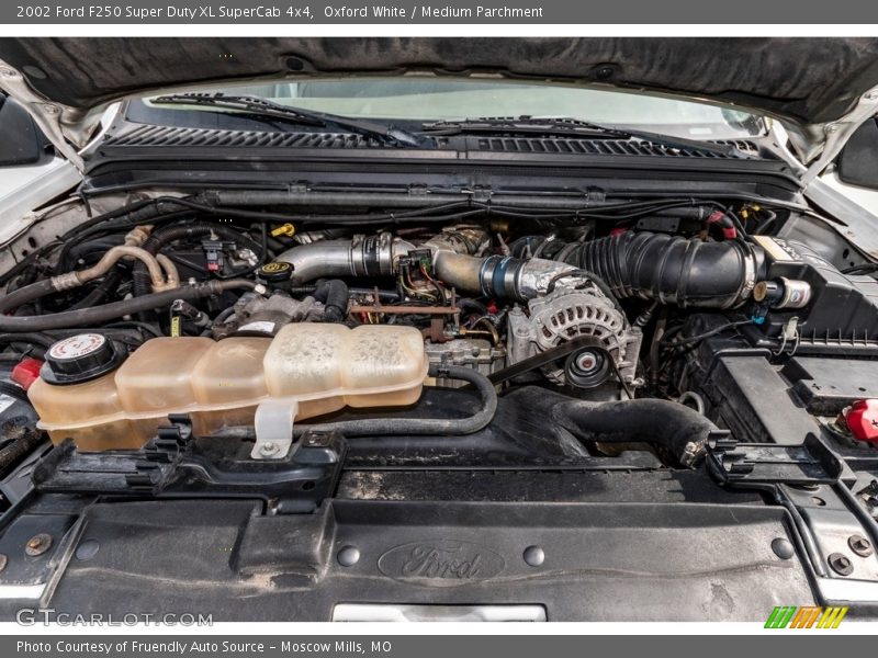 Oxford White / Medium Parchment 2002 Ford F250 Super Duty XL SuperCab 4x4