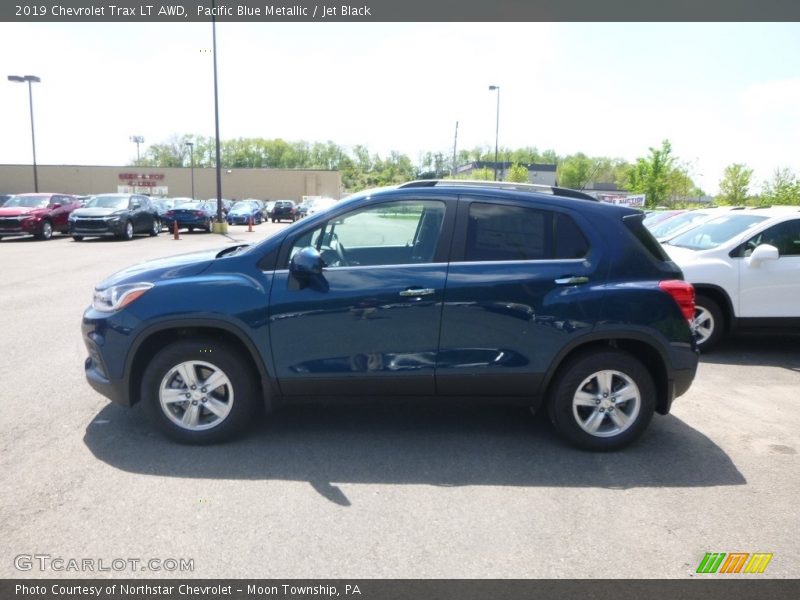 Pacific Blue Metallic / Jet Black 2019 Chevrolet Trax LT AWD