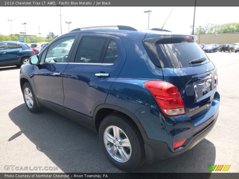 Pacific Blue Metallic / Jet Black 2019 Chevrolet Trax LT AWD