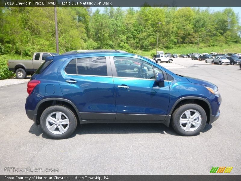 Pacific Blue Metallic / Jet Black 2019 Chevrolet Trax LT AWD