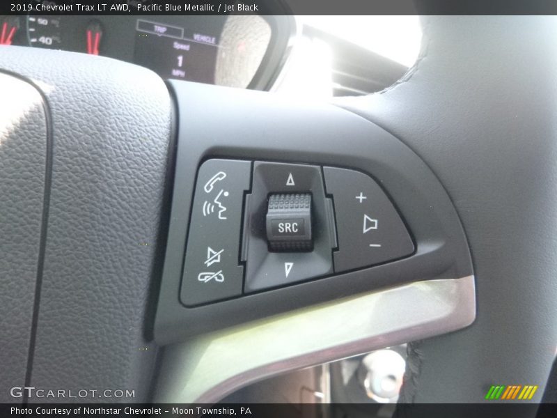 Pacific Blue Metallic / Jet Black 2019 Chevrolet Trax LT AWD
