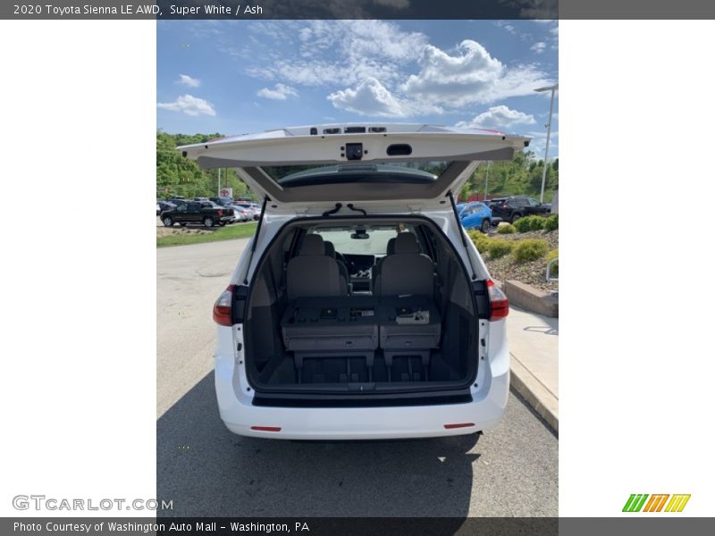 Super White / Ash 2020 Toyota Sienna LE AWD