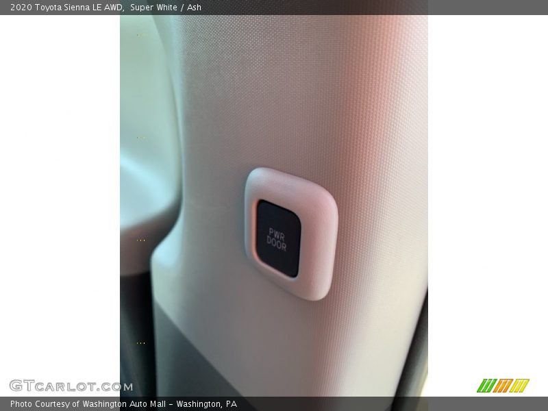 Super White / Ash 2020 Toyota Sienna LE AWD