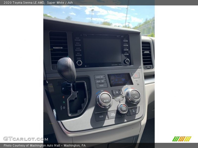 Super White / Ash 2020 Toyota Sienna LE AWD