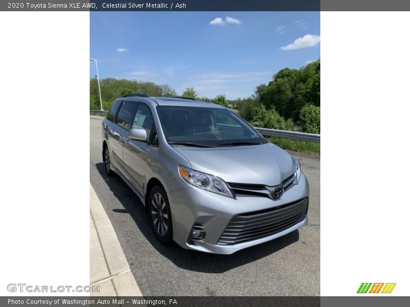 Celestial Silver Metallic / Ash 2020 Toyota Sienna XLE AWD