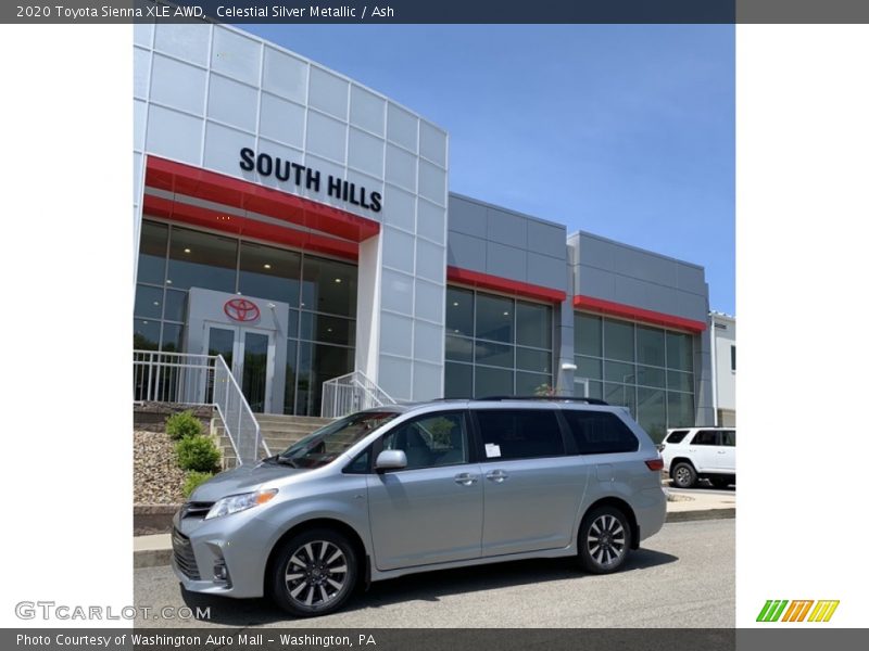 Celestial Silver Metallic / Ash 2020 Toyota Sienna XLE AWD