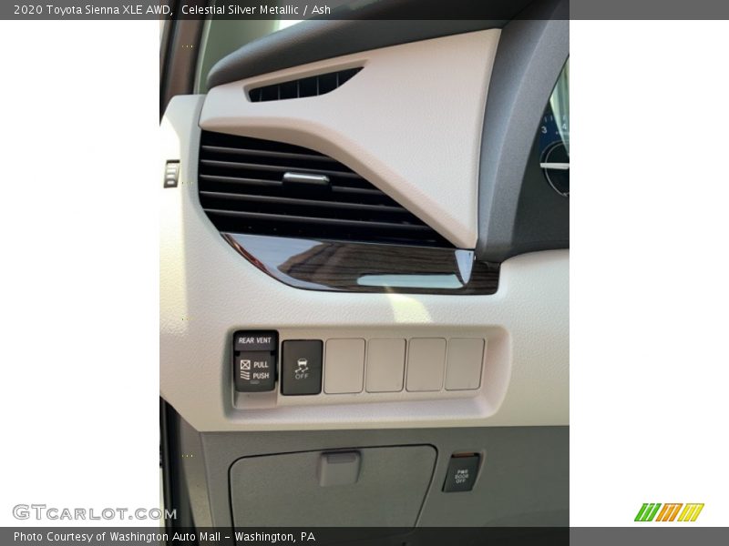 Celestial Silver Metallic / Ash 2020 Toyota Sienna XLE AWD