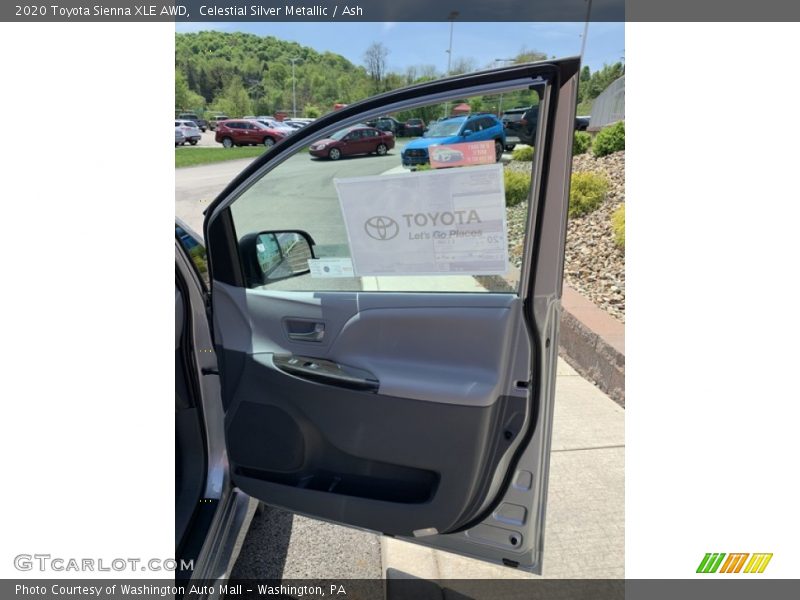 Celestial Silver Metallic / Ash 2020 Toyota Sienna XLE AWD
