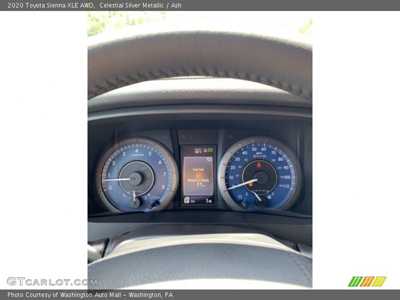Celestial Silver Metallic / Ash 2020 Toyota Sienna XLE AWD
