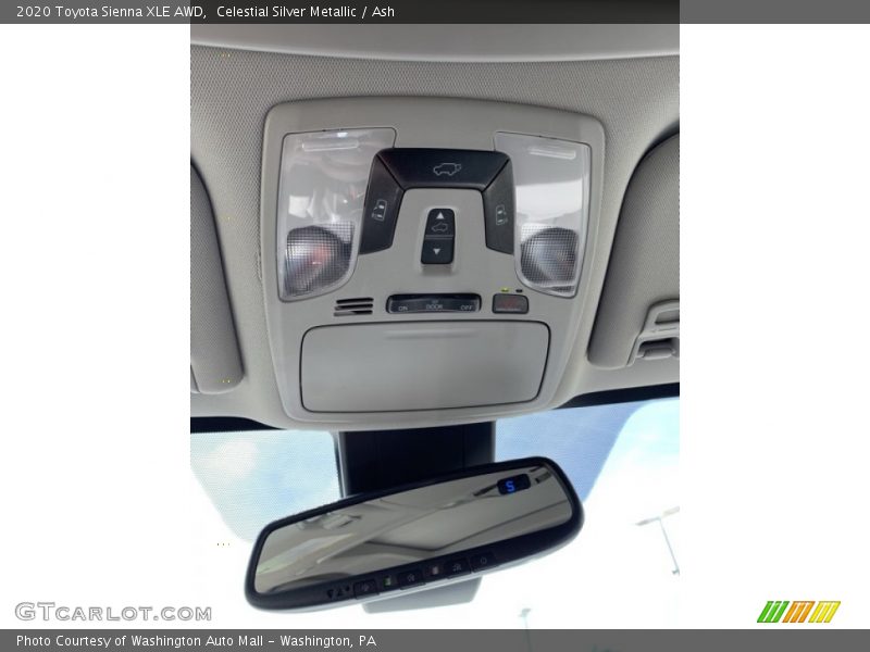 Celestial Silver Metallic / Ash 2020 Toyota Sienna XLE AWD