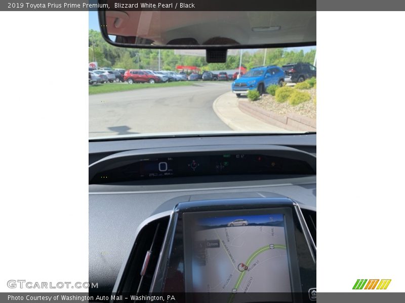 Blizzard White Pearl / Black 2019 Toyota Prius Prime Premium