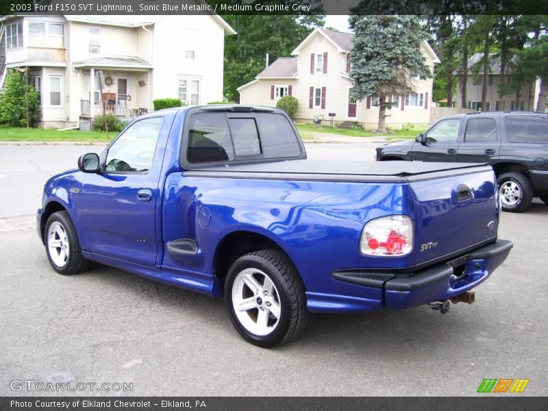 Sonic Blue Metallic / Medium Graphite Grey 2003 Ford F150 SVT Lightning