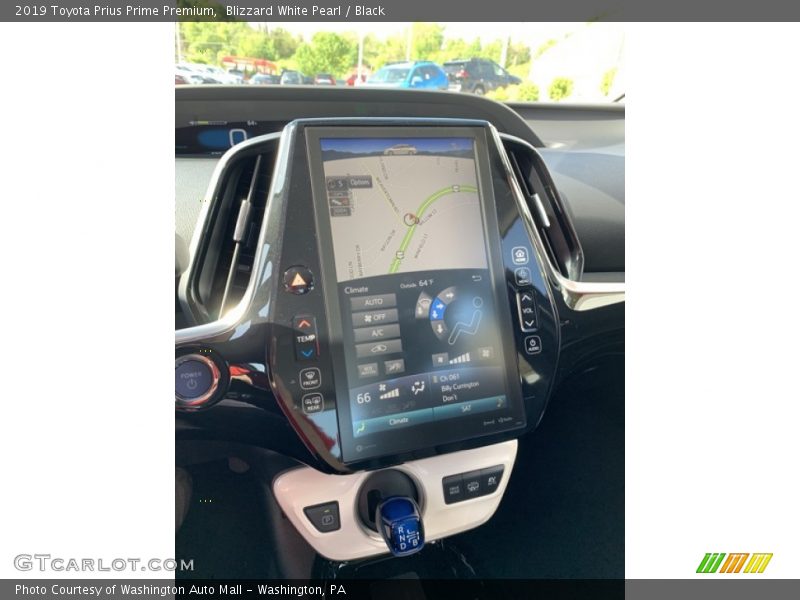 Blizzard White Pearl / Black 2019 Toyota Prius Prime Premium