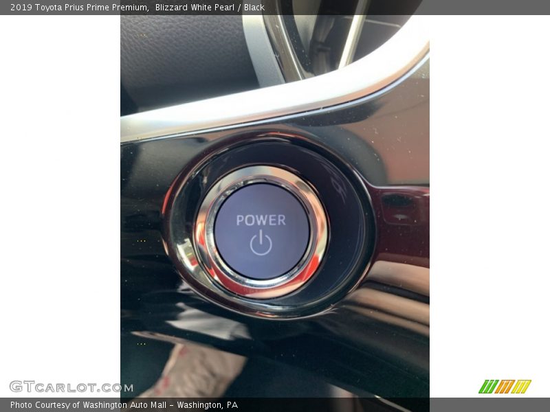 Blizzard White Pearl / Black 2019 Toyota Prius Prime Premium
