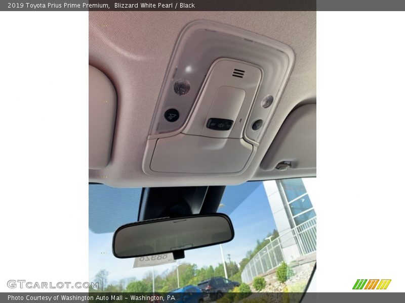 Blizzard White Pearl / Black 2019 Toyota Prius Prime Premium