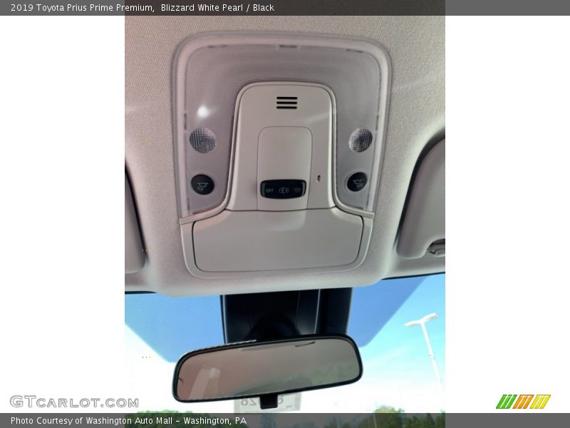 Blizzard White Pearl / Black 2019 Toyota Prius Prime Premium