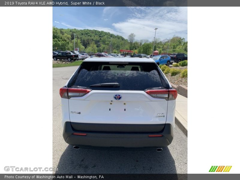 Super White / Black 2019 Toyota RAV4 XLE AWD Hybrid