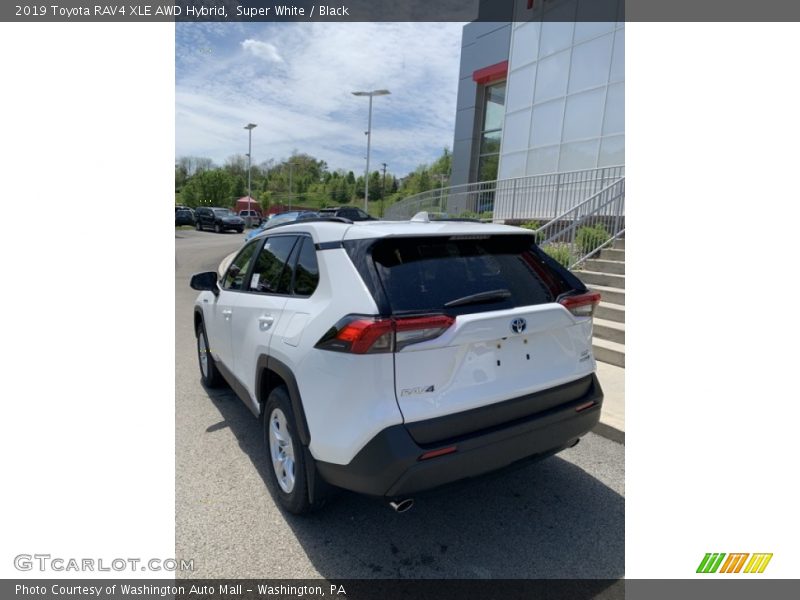 Super White / Black 2019 Toyota RAV4 XLE AWD Hybrid