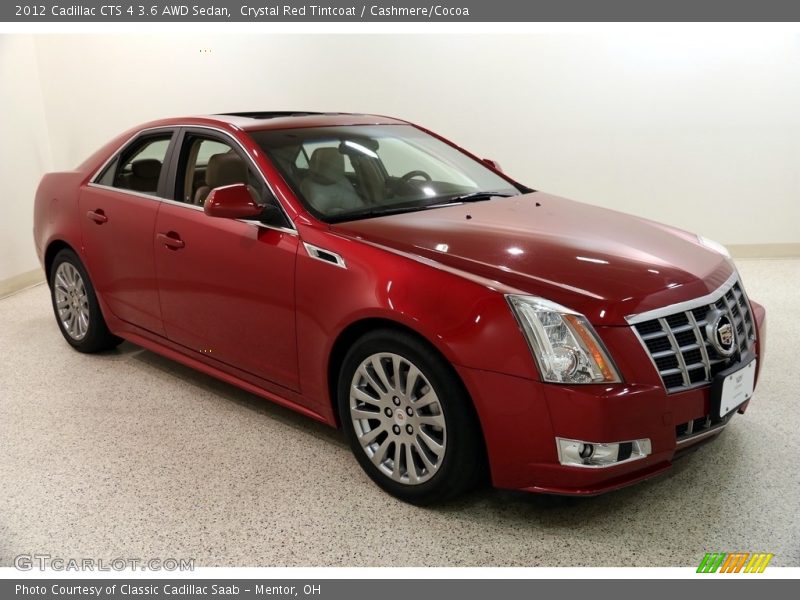 Crystal Red Tintcoat / Cashmere/Cocoa 2012 Cadillac CTS 4 3.6 AWD Sedan