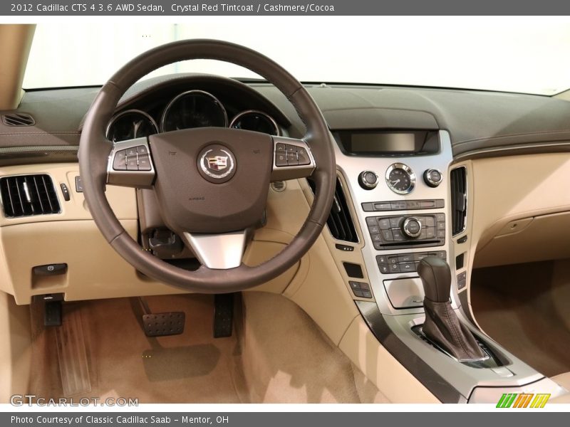 Crystal Red Tintcoat / Cashmere/Cocoa 2012 Cadillac CTS 4 3.6 AWD Sedan