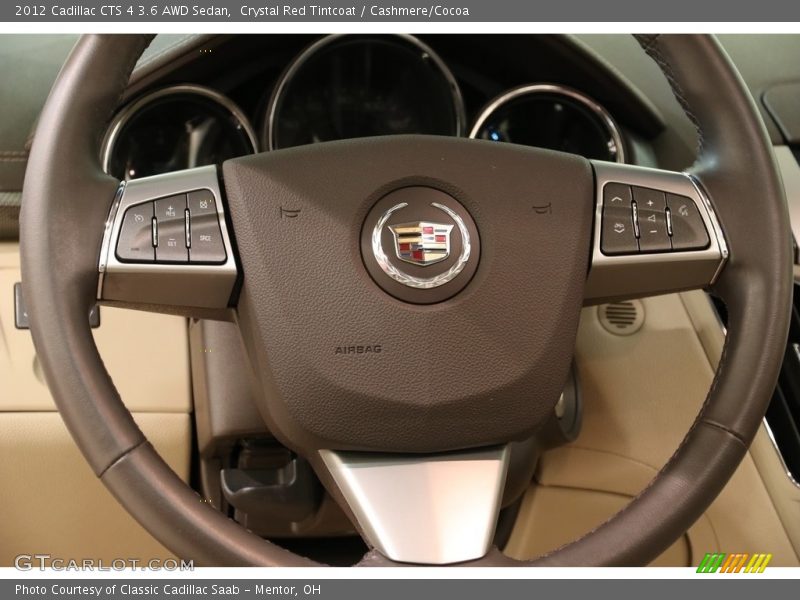 Crystal Red Tintcoat / Cashmere/Cocoa 2012 Cadillac CTS 4 3.6 AWD Sedan