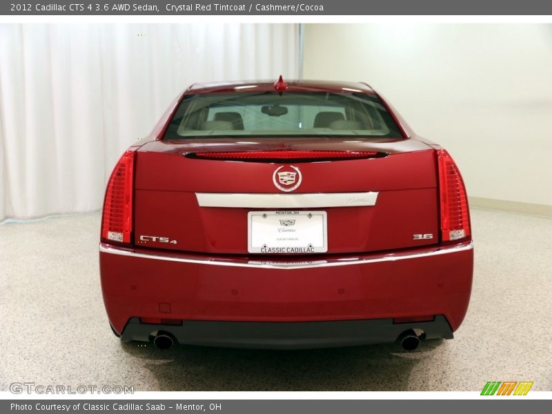 Crystal Red Tintcoat / Cashmere/Cocoa 2012 Cadillac CTS 4 3.6 AWD Sedan