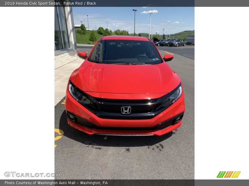 Rallye Red / Black 2019 Honda Civic Sport Sedan