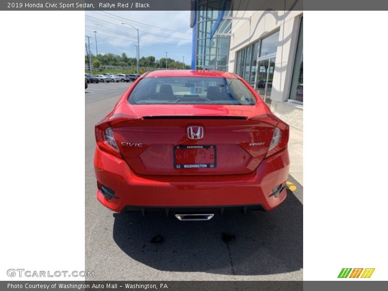 Rallye Red / Black 2019 Honda Civic Sport Sedan